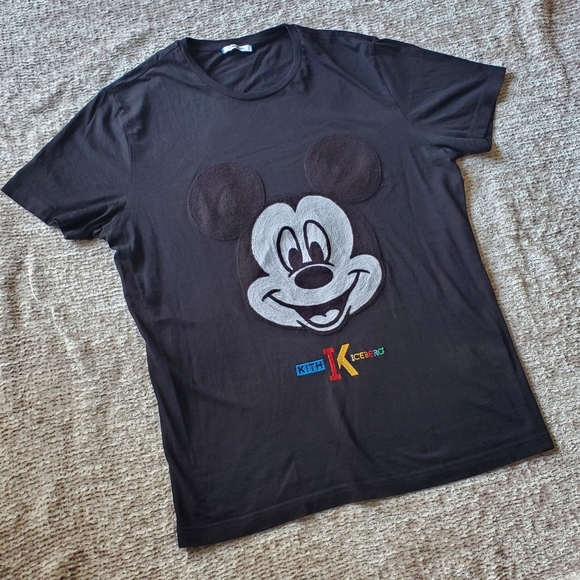 Kith x Iceberg Mickey Tee Black - Picture 3 of 9